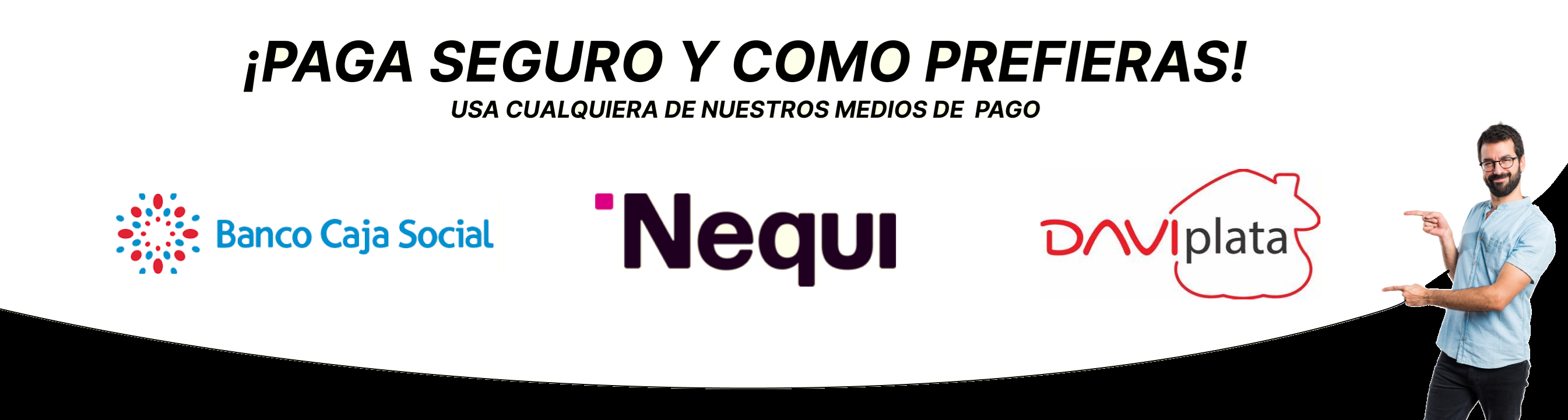 Medios de pago aceptados
